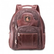 Mochila masculina de couro para notebook Nordweg NW012 italiano café